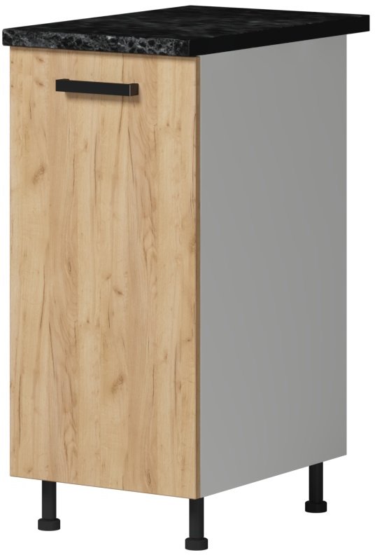 

Шкаф напольный Genesis Мебель Алиса Крафт 400 (белый/дуб золотой)