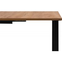 Кухонный стол Notta Лиман 120/160x80 619210 (дуб крафт золотой/черный матовый)