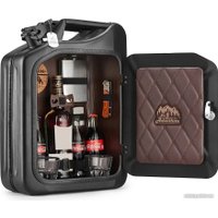 Подарочный набор Экспедиция Канистра - бар 20 л (черный, кожа)