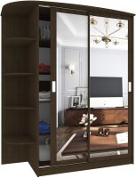 Шкаф-купе Кортекс-мебель Лагуна ШК05-02 левая консоль (венге)