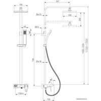 Душевая система  Lemark LM5862CW