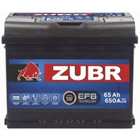 Автомобильный аккумулятор Zubr EFB R+ (65 А·ч)