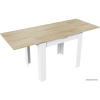 Кухонный стол Трия Промо тип 3 (белый/дуб сонома светлый)