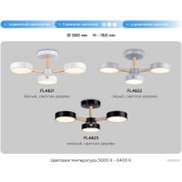 Припотолочная люстра Ambrella light FL4821/3 WH