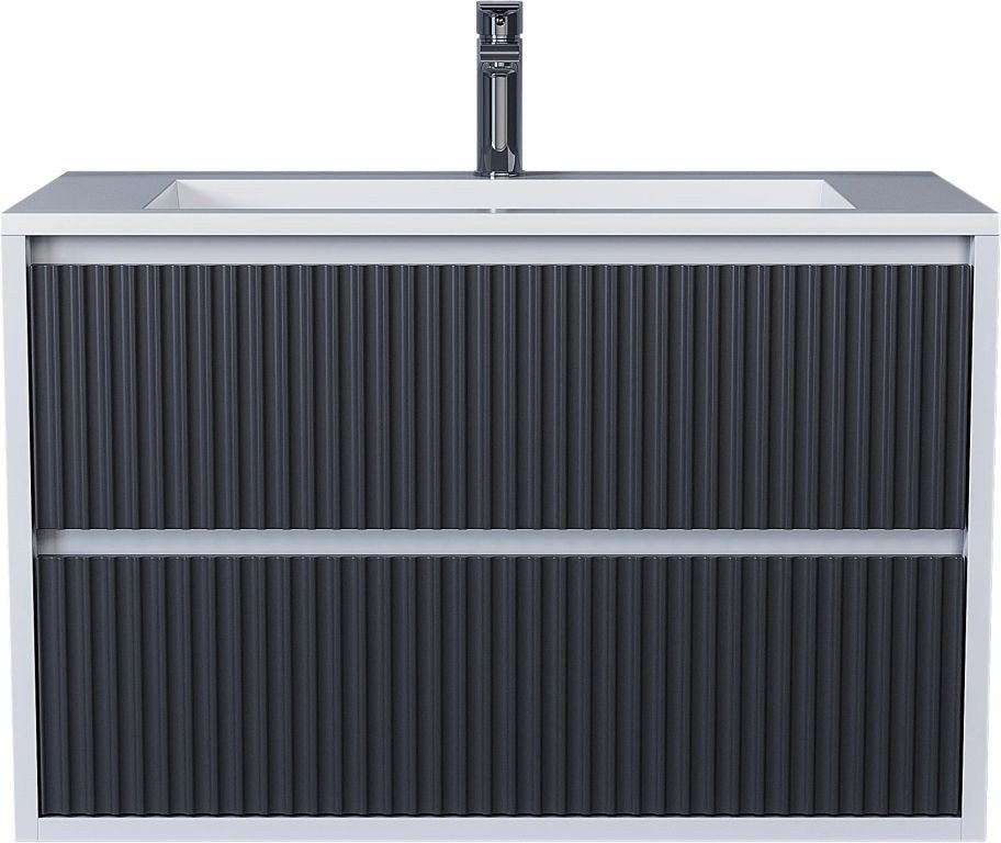 Uperwood Тумба под умывальник Next Premium 80 см 2 ящика (белый/графит)