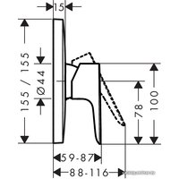 Смеситель Hansgrohe Talis E 71765000 (хром)