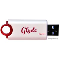 USB Flash Patriot Glyde 64GB (белый/красный)
