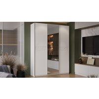 Шкаф-купе Трия Оскар Скания Т2 1800 268708 (ручка серебро/белый снег/белый снег/белый матовый)