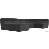 П-образный диван Лига диванов Холидей 101850 (серый)