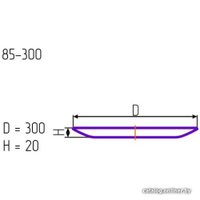 Набор тарелок NiNaGlass Маслины 85-165-30 4840163076 (2 шт)