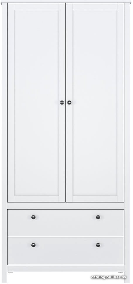 Шкаф распашной Black Red White Helga SZF2D2S/90 (белый)