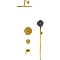 Душевая система  Whitecross Y YSET07TOPGLB (брашированное золото)