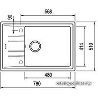 Кухонная мойка TEKA Stone 60 S-TG 1B 1D AUTO WST (черный металлик)