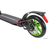 Двухколесный подростковый самокат Tech Team City Scooter Disk Brake 2023 (черный/зеленый)