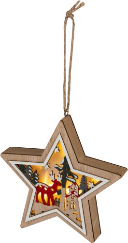 Елочная игрушка ЭРА Звездочка ENGDS-4L Б0060478