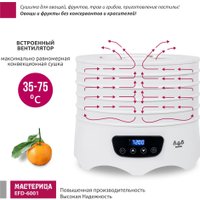 Сушилка для овощей и фруктов Мастерица EFD-6001