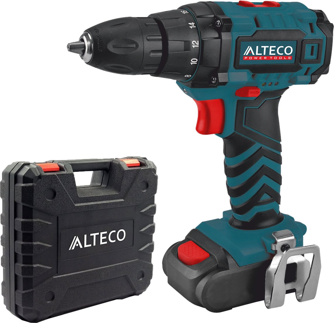 

Дрель-шуруповерт Alteco CD 0412 CD 1610.1/16V 27170 (с 1-им АКБ, кейс)