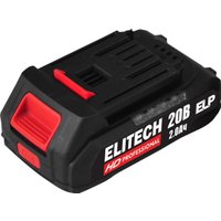 Дрель-шуруповерт ELITECH ДА 20БЛ2 E2201.045.01 (с 2-мя АКБ, кейс)