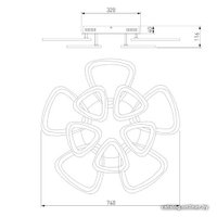 Припотолочная люстра Евросвет Areo 90216/10 (Белый)