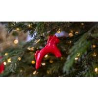 Елочная игрушка Ceramicmay Лошадка (красный)