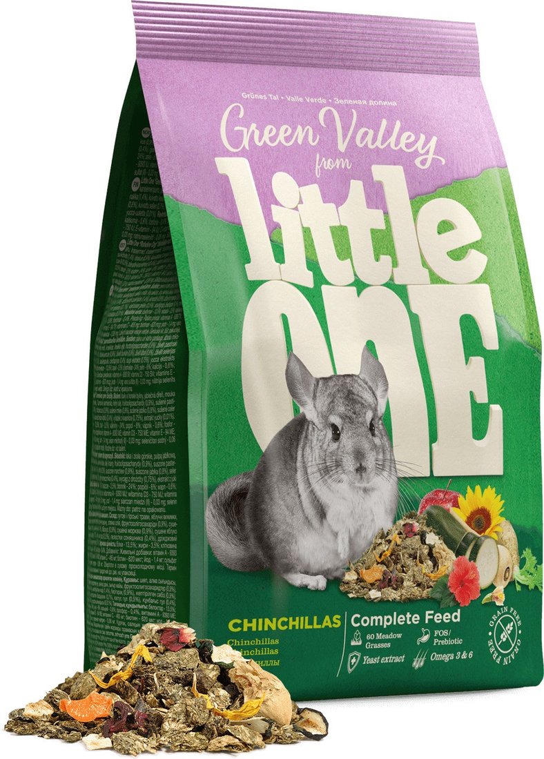 

Корм для грызунов Little One Корм для шиншилл Зелёная долина 0,75 кг