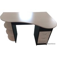 Стол Компас мебель КС-003-06 (венге темный/дуб молочный)