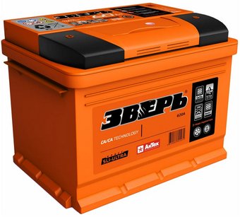 Автомобильный аккумулятор Зверь Ca/Ca 6СТ-100 VL (R) (100 А·ч)