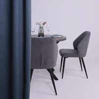 Кухонный стол Аврора Рига D950 (ароза реликтовая/черный)