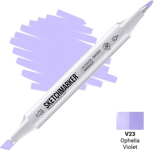 

Маркер художественный Sketchmarker Двусторонний V23 SM-V23 (фиалковый)