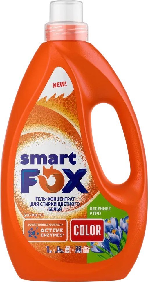 

Гель для стирки Smart FOX Color Весеннее утро 190004 (1 л)