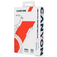 Кабель Canyon UC-42 CNS-USBC42W USB Type-C - USB Type-C (2 м, белый)