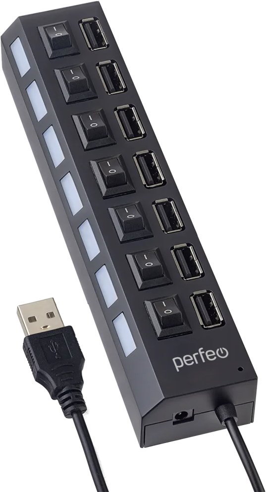 

USB-хаб Perfeo PF-H033 (черный)