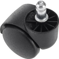 Ролики для кресла Brabix d11 532008 (5шт, пластик черный)