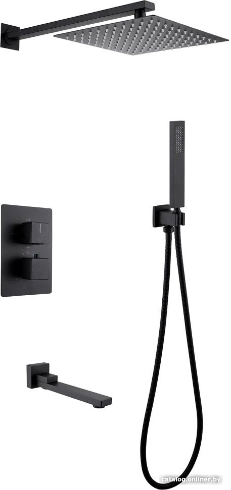Душевая система  Abber Daheim AF8250B (черный матовый)