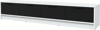 Тумба Интерлиния ТВ Концепт КТ-ТВ4-35 (черный/белый платинум)