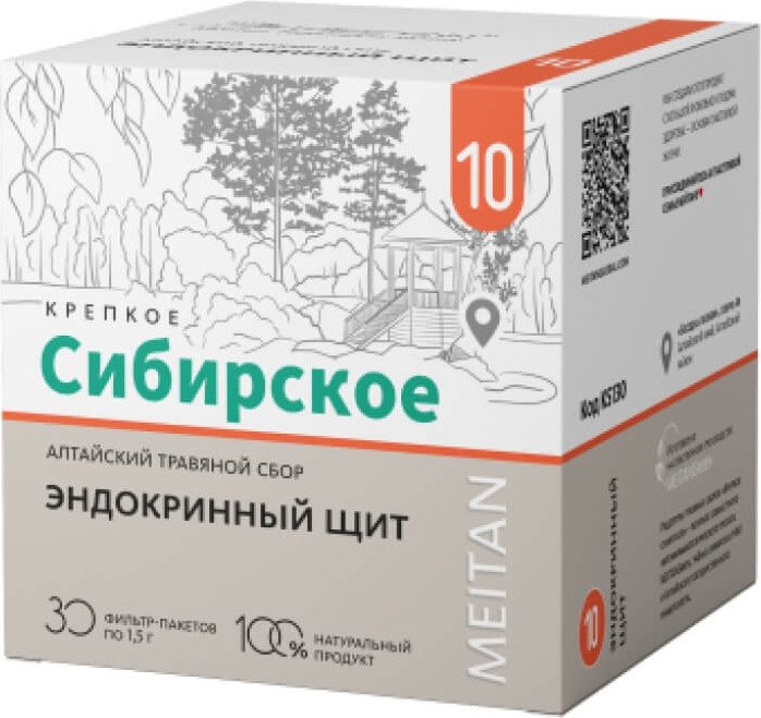 БАД Meitan Крепкое сибирское №10 Эндокринный щит (30 пакетиков)