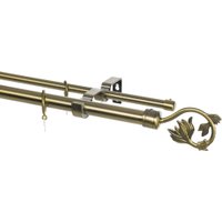 Карниз для штор Sundays Home Лайт Ветка 25мм+16мм двухрядный (антик, 2.4м)