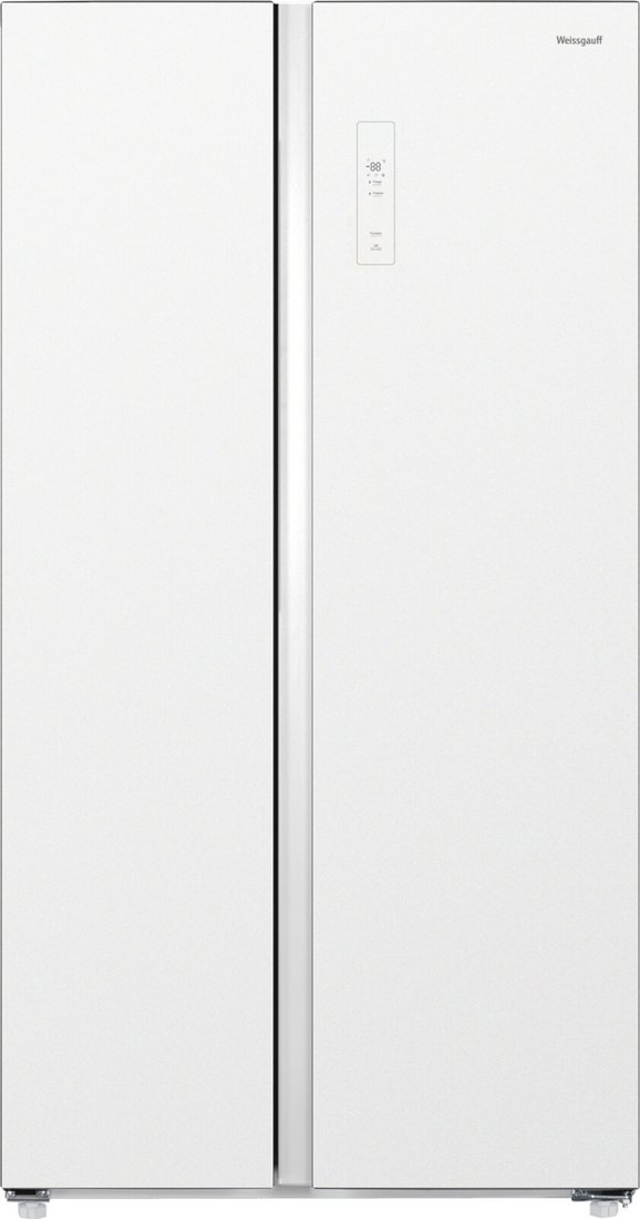 Холодильник side by side Weissgauff WSBS 550 Built-in NoFrost Inverter White Glass