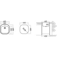 Кухонная мойка Ukinox Галант GAL465.488-GT8K 0C