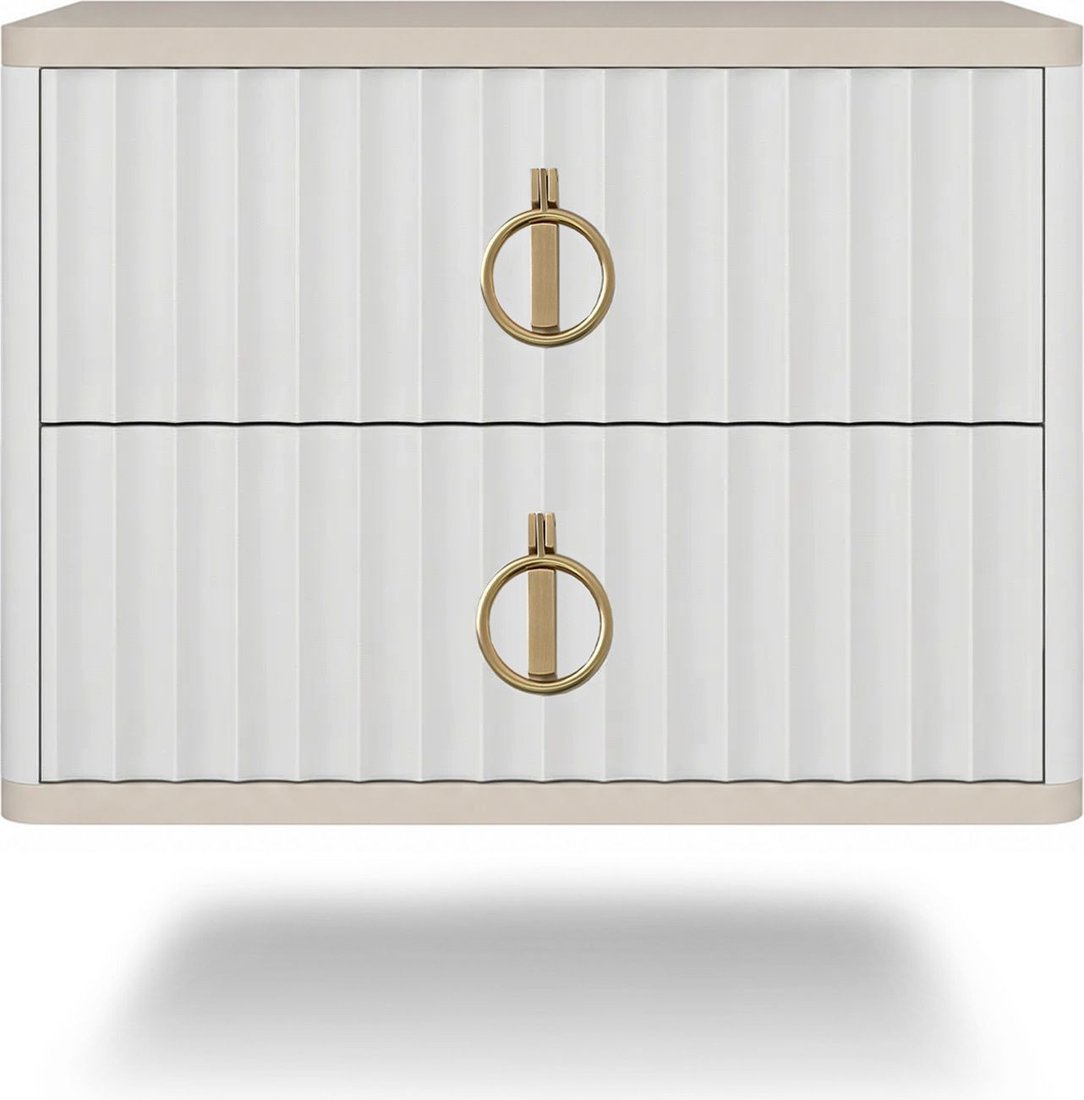 Тумба Shtabe Royal 5102 эко (макиато/р.золото)