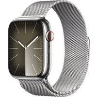 Умные часы Apple Watch Series 8 LTE 45 мм (корпус из нержавеющей стали, серебристый/миланский серебристый)