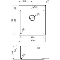 Кухонная мойка Omoikiri Amadare 45-IN