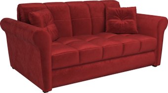 Диван Мебель-АРС Гранд (бархат, красный star velvet 3 dark red)