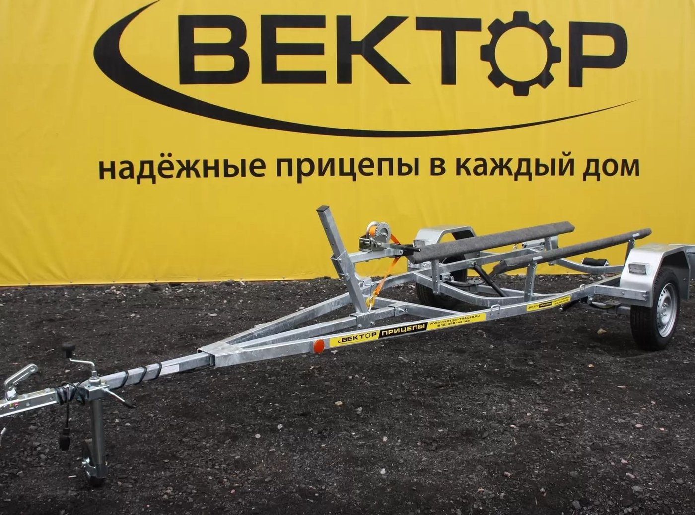 

Одноосный прицеп Вектор ЛАВ 81015 раздвижные фары, ложементы (L-5015)