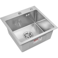 Кухонная мойка ARFEKA ECO AR 450*450 SATIN DECOR MILLET GRAINS (настольная)