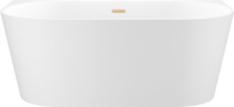 Ванна Wellsee Excellence Pro 150x73 28760204R (пристенная ванна белый глянец, экран, ножки, сифон-автомат золото)
