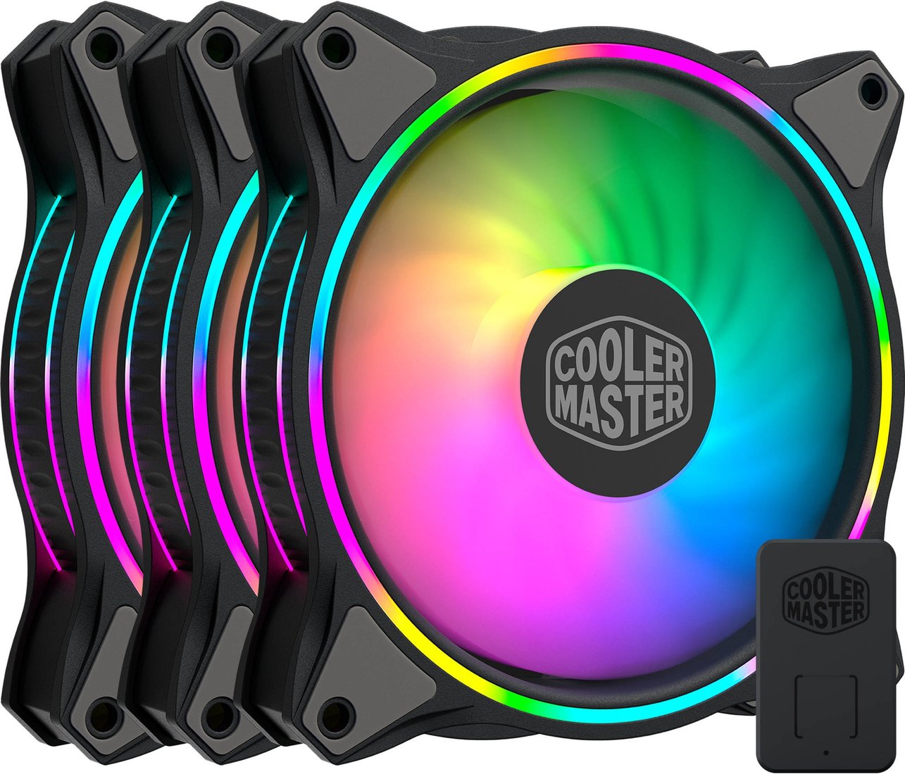 

Набор вентиляторов с контроллером Cooler Master MasterFan MF120 Halo 3in1 MFL-B2DN-183PA-R1