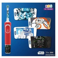 Комплект зубных щеток Oral-B Vitality Pro Cross Action + Vitality D100 Kids Star Wars (2 шт, черный/красный)