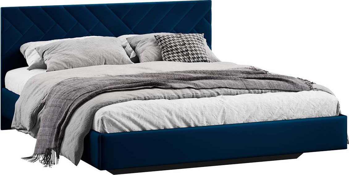 

Кровать Трия Кевия Тип 1 140x200 (велюр Confetti Blue)