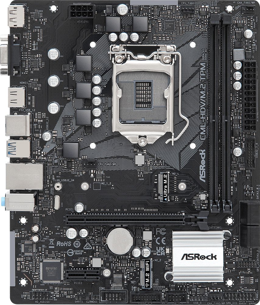 

Материнская плата ASRock CML-HDV/M.2 TPM R2.0